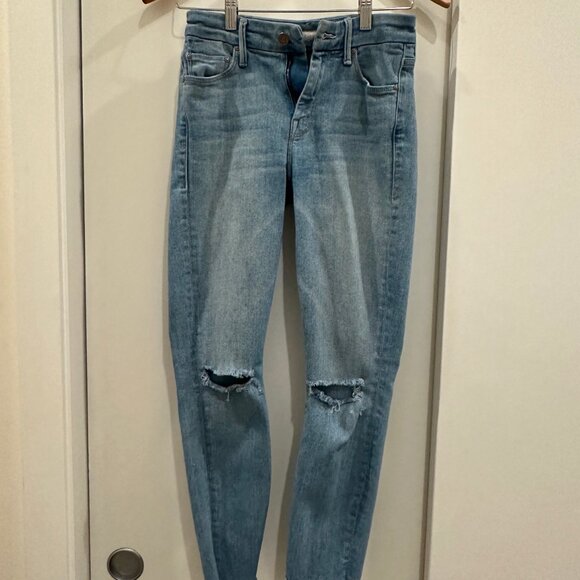 MOTHER Denim - The Looker Ankle Fray (Across the Map) - Picture 3 of 8